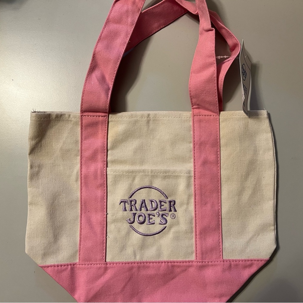 Trader Joe’s mini pastel tote - PINK